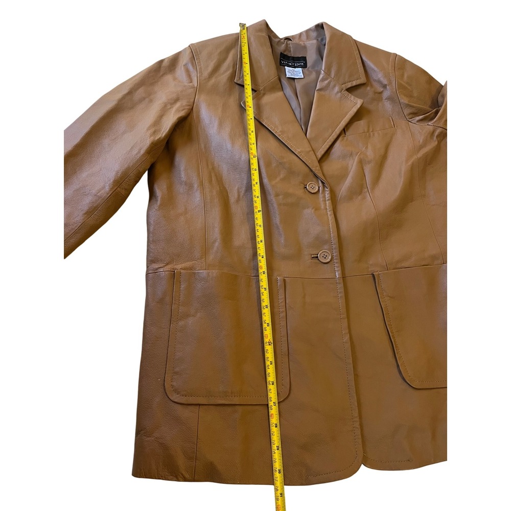 Vintage Via Accenti Leather Jacket - Picture 7 of 8